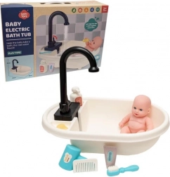 Badje voor pop met werkende douche en accessoires