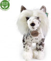 Rappa plush dog Chinese Crested standing 25 cm ecological
