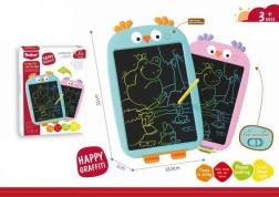 LCD-schrijfbord Uiltje roze