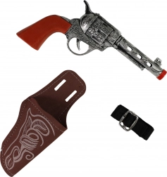 Cowboypistool met geluidseffect en holster