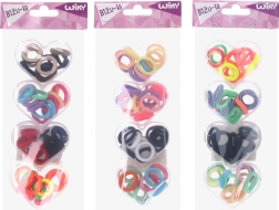 Set van 48 haarelastieken