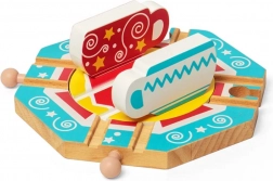 Bigjigs Rail Draaispoor met Theekopjes Motief