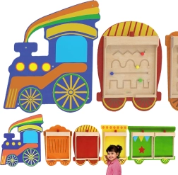 Flexible Wall System for 5 Educational Boards – MASTERKIDZ Train