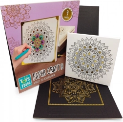 Mandala metallic kleurboek – set schilderijen om in te kleuren