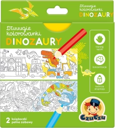 Long Coloring Pages Dinosaurs for Kids 4+