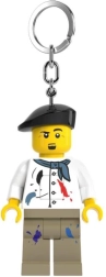 LEGO light-up keychain – Painter minifigure with LED light