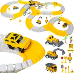 set bouwbaan met auto's 255 delen, bouwthema