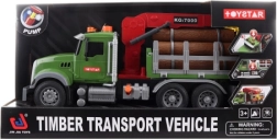 Timber Transporter with Crane, Pull-Back Action and Sound Effects