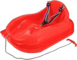 Luge en plastique avec dossier BABY MIX Mini rouge