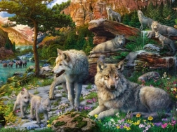 Ravensburger Spring Wolves 1500-piece Puzzle