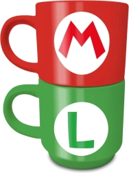 Set keramische mokken Super Mario Mario en Luigi