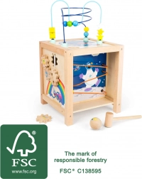 Wooden Active Motor Skills Cube for Children