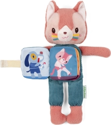 Lilliputiens plush cat Jeanne with a fairy-tale book