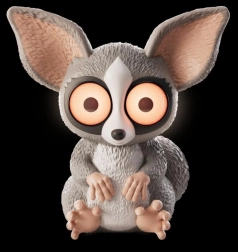 LED-Lampe mit Motiv des Großohraffen