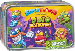 SuperThings Dino Destroyers exclusive set silver tin