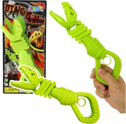 Bijtend dinosaurus-skelet – groene grijper