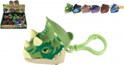 Dinosaurus sleutelhanger met vliegwieleffect 6 cm