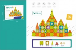 Magnetic Building Set 79 Pieces