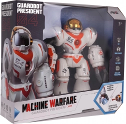 Multifunctionele witte en oranje op afstand bestuurbare robot