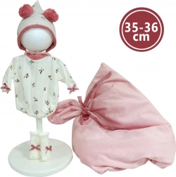 Kleding voor New Born pop 35–36 cm met deken en accessoires