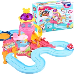 Interactieve speelset met hamster – leuke baan met fastfoodpark