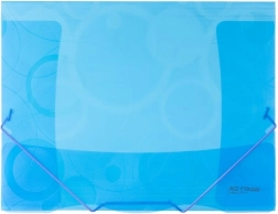 Map met elastiek A4 blauw