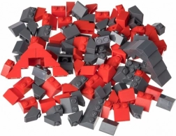 Creatieve set voor daken rood en donkergrijs