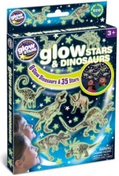 Gloeiende stickers – sterren en dinosaurussen BRAINSTORM