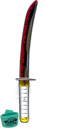 Épée en mousse rouge Démon – accessoire de carnaval pour enfants, sûr