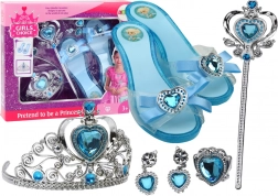 Set accessoires voor kleine prinses Kronenschoentjes blauw