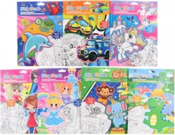 Set de coloriages avec feutres