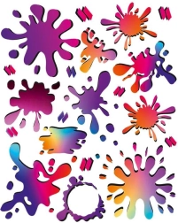 Kleurige strijkpatches Naplamki – set voor kleding