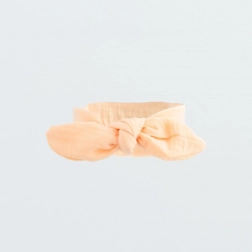 Mousseline babyhaarband New Baby Leny Peach (9–12 maanden)