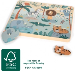 Small Foot insertable sound puzzle Safari