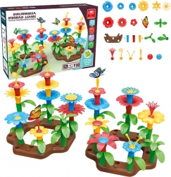 Jeu de construction Jardin de Fleurs DIY, 148 pièces