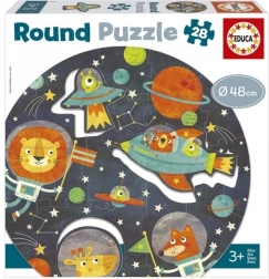 Educa puzzle rond espace, 28 pièces
