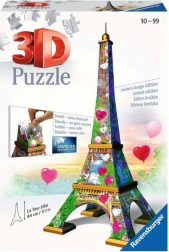 Puzzel 216 stukjes 3D Eiffeltoren Love Edition