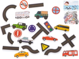 Puzzle en mousse pour le bain à motif de ville