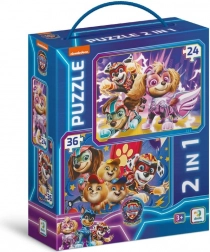 Puzzle enfants Pat'Patrouille Les chiots sauvent le monde 2 en 1