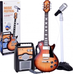 Guitare électrique avec microphone et amplificateur pour enfants karaoke