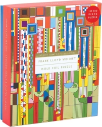 Galison puzzle frank lloyd wright saguaro cactus and forms 1000 pièces métalliques