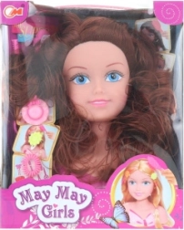 Kop om te stylen brunette voor kinder­kapsels met accessoires