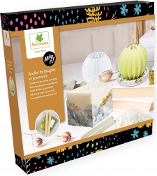 Make it! productie van kaarsen en kandelaars – creatieve set van sojawas en jesmoniet