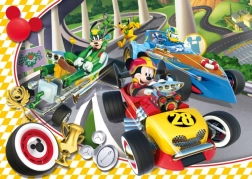 Clementoni puzzel Mickey en de Raceauto’s – race, 15 stukjes