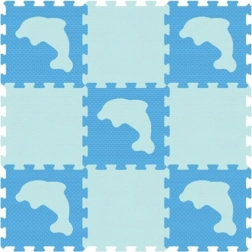 SUN TA TOYS Foam Floor Puzzle – Dolphins 30 × 30 cm