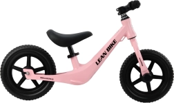 Loopfiets MAGNEZIO roze met licht magnesium frame 12”