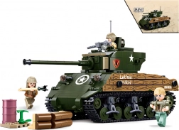 Sluban Army WW2 char de combat M4A3 Sherman – set de construction