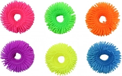 Shaggy anti-stress bracelet made of soft rubber