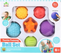Sensorische set ballen voor baby’s 6 stuks