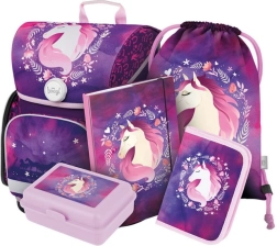 Ensemble scolaire BAAGL Cheval : cartable, trousse, sac, chemises, boîte